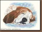 Becky - Basset Hound Painting